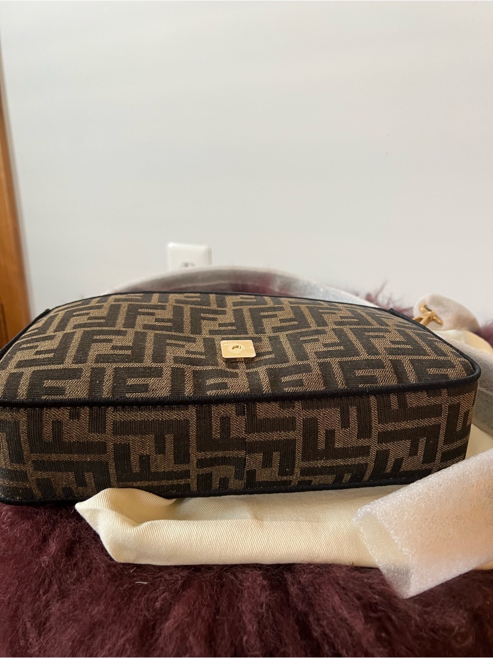 Fendi Baguette Bag in Brown FF Jacquard Fabric Bag NWT MSRP 3850 - Picture 14 of 17